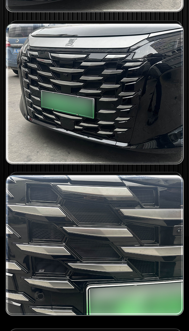 Suitable for 25-26 BYD models, summer insect-proof net, dmi front grille, radiator protection accessories, clip-on, no-disassembly modification