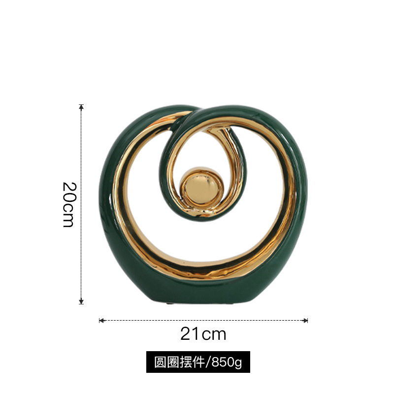 北欧轻奢风蒸蒸日上陶瓷摆件创意家居装饰品客厅电视柜酒柜玄关|undefined