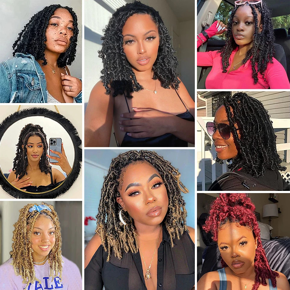 Transfronterizos rizos orugas africanas primavera Afro kinky twist pelucas al por mayor