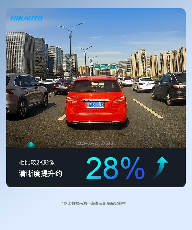 Hikvision D6 Driving Recorder 2026 New Model 4K Ultra-High Definition Night Vision 5g Wifi Wide-Angle Parking Monitoring