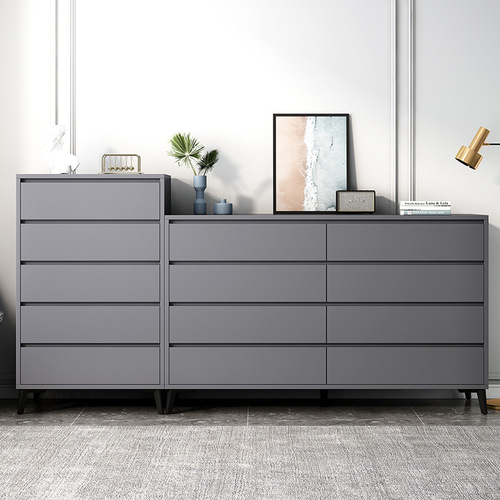 Drawer cabinet Italian light luxury storage cabinet household storage cabinet living room floor-standing wall-mounted chest of drawers with feet storage cabinet bookcase