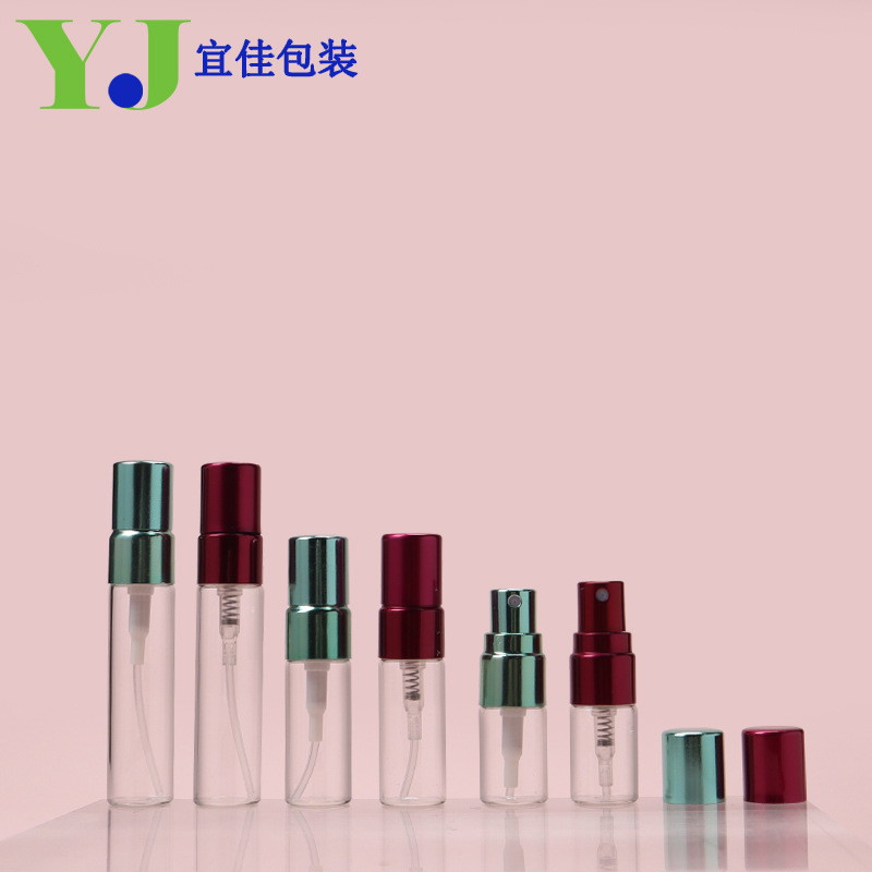 小样香水玻璃瓶2ml3ml5ml化妆品喷雾瓶试用装携带瓶透明
