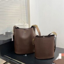 寇家bleecer大容量简约纯色子母水桶包通勤复古单肩斜挎手提包