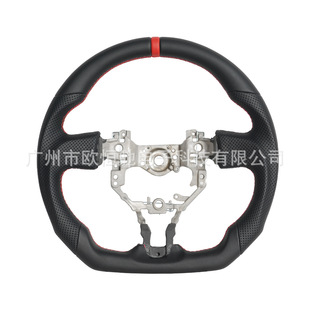 Cross-border hot sale is suitable for Toyota 86 12 full leather red positioning line car steering wheel assembly modification