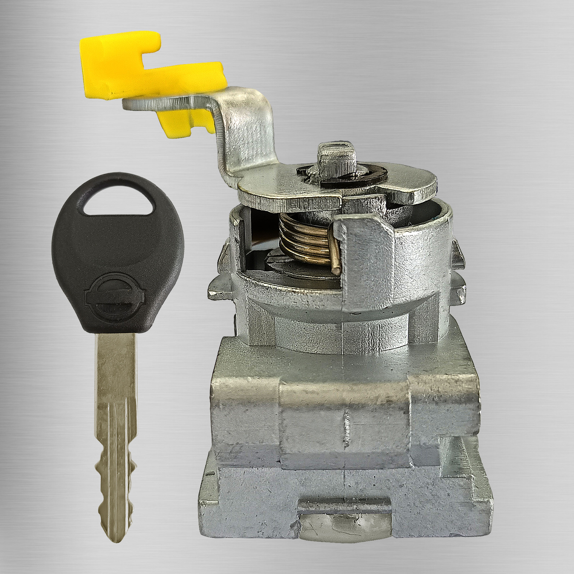 Cilindro de cerradura de puerta izquierda adecuado para Nissan Teana antigua, cilindro de cerradura de puerta izquierda de repuesto para modificación de coche Teana antigua, piezas de automóvil