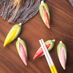 Creative Japanese Vegetable Corn Ceramic Chopstick Rest Chopsticks Holder ZAKKA Korean Restaurant Table Setting Chopstick Stand