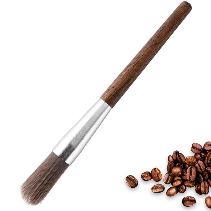 Amoladora de café cepillo amoladora de mano cepillo de limpieza cepillo de mango de madera cepillo de polvo de café cepillo de cerdas