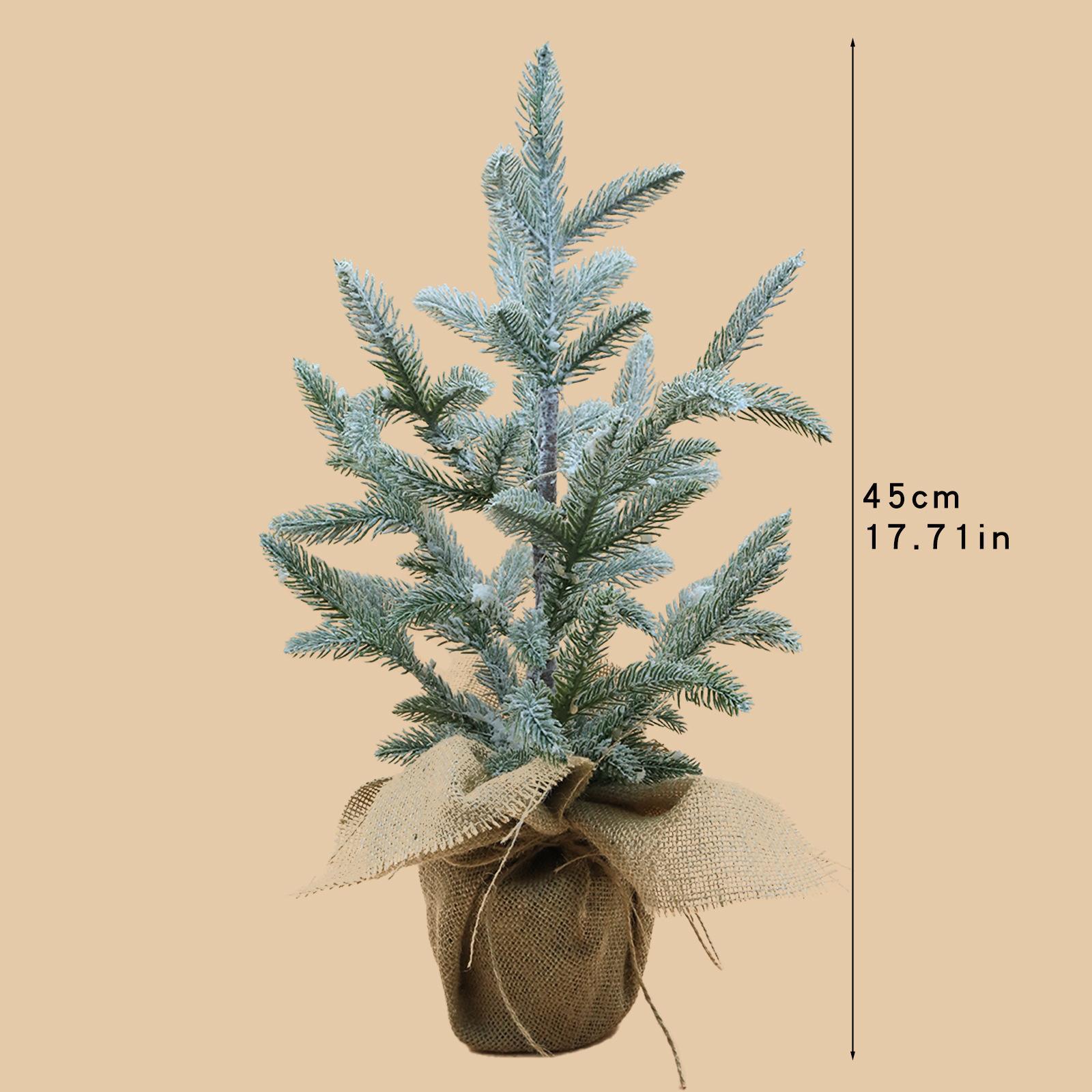 눈이 내리는 작은 소나무