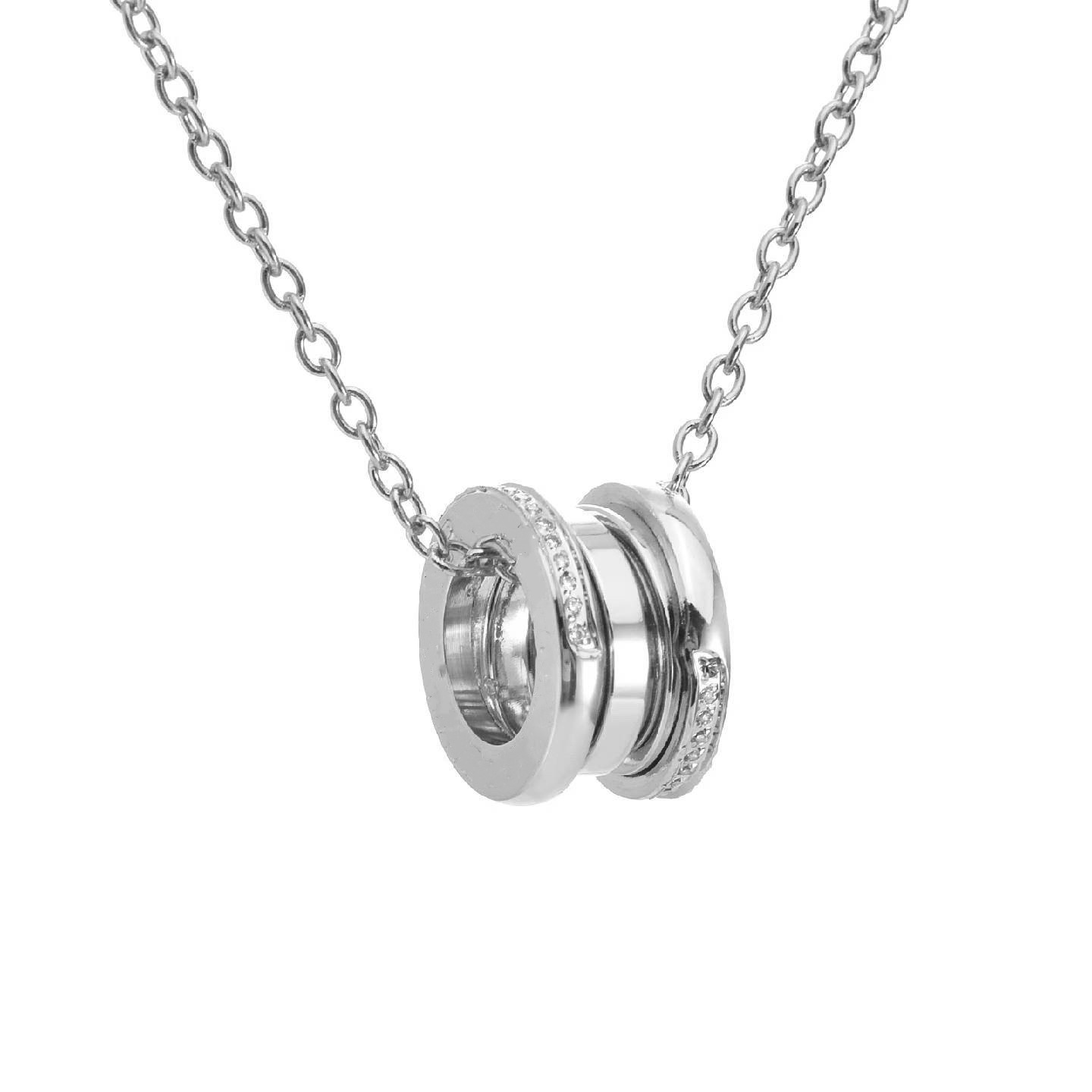 Half diamond spring silver