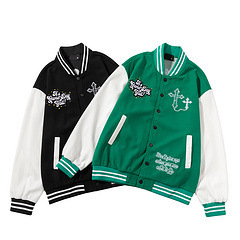 Trendy Brand Waffe Thin Jacket Letter Embroidered Jacket Men's Ins Street Loose Casual High Street Baseball Suit