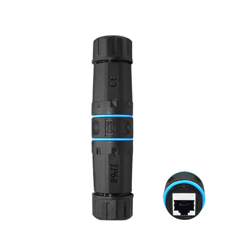 Cross-Border Waterproof Terminal Block M23 Rj45 Cable Connector Outdoor Rainproof Y3Rj45 Parallel Terminal Interface