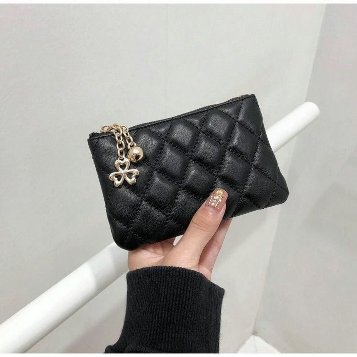 Pequeña bolsa de cambio para mujeres 2025, nueva bolsa de llaves con cremallera, bolsa de tarjetas, pequeña bolsa de monedas de estilo de diamante