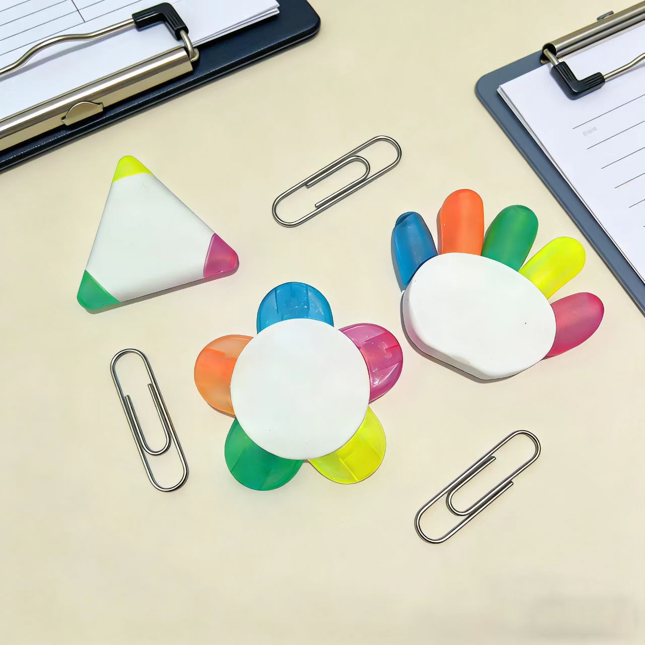 Destacador personalizado logotipo de flor de ciruela reclutamiento publicidad de pintura de educación publicidad escolar práctica regalos personalizados