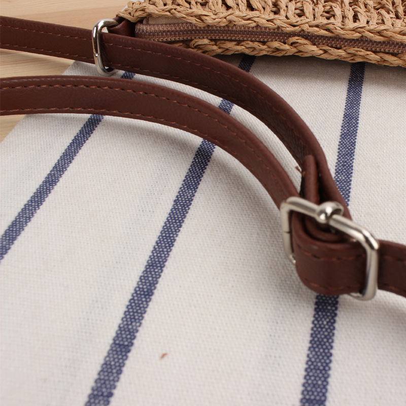 Andralyn Leisure Commuter Crossbody Woven Bag Korean Version Fashion Beach Bag New Trend Instagram Casual Grass Woven Bag_voghion.com