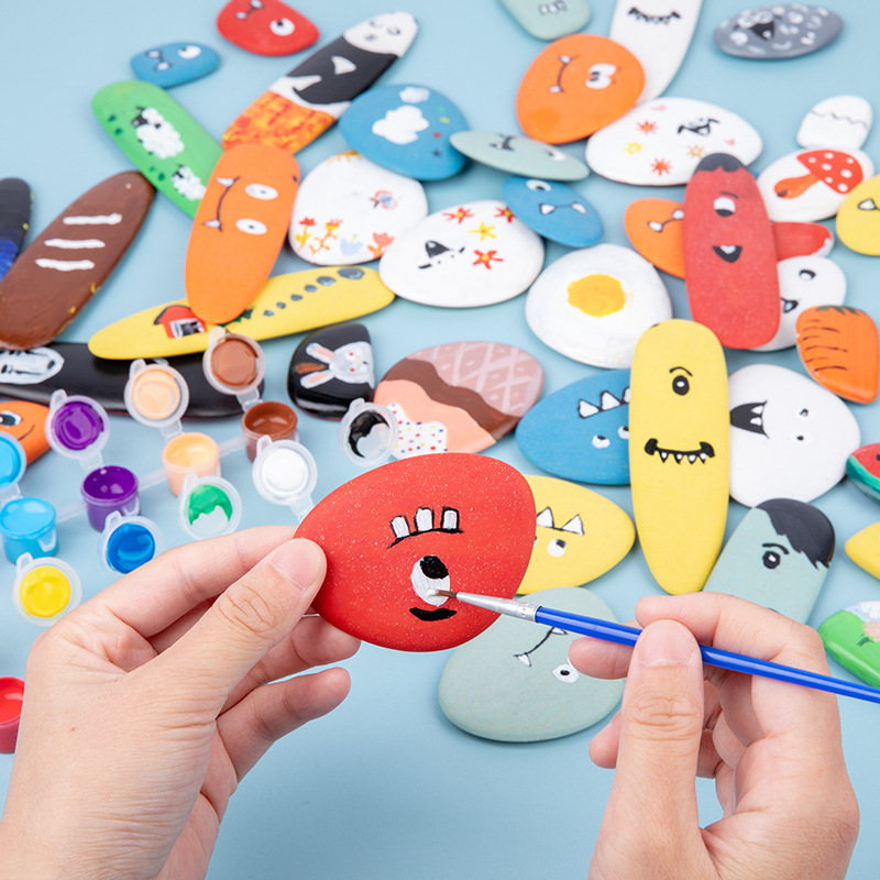 Bloques de construcción de adoquines de arco iris DIY para niños transfronterizos bebé coordinación mano-ojo ejercicio rompecabezas Jenga Juguetes