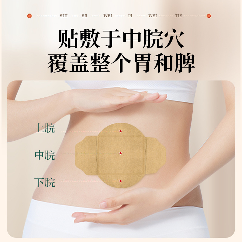白雲山星群十二味脾胃貼り艾草サンザシ草本熱敷ツボ貼り艾灸健脾胃脾胃貼り|undefined