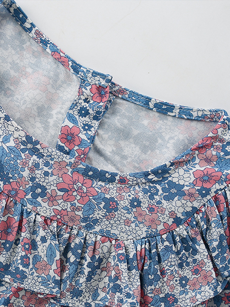 En stock malwee niños vestido otoño nuevo europeo y americano niños cuello redondo manga larga niñas princesa vestido