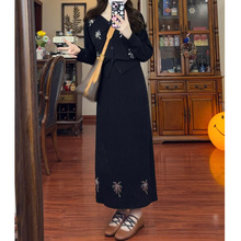 韩风chic减龄穿搭ootd一整套高JI感巨好看的半身裙两件套装女早秋