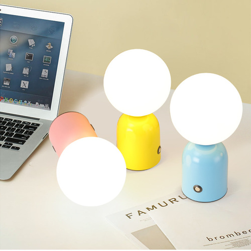 Scandinavian Macaron Table Lamp Bar Counter Lamp Cafe KTV Atmosphere Lamp Bedside Lamp Everlight Wedding Lamp