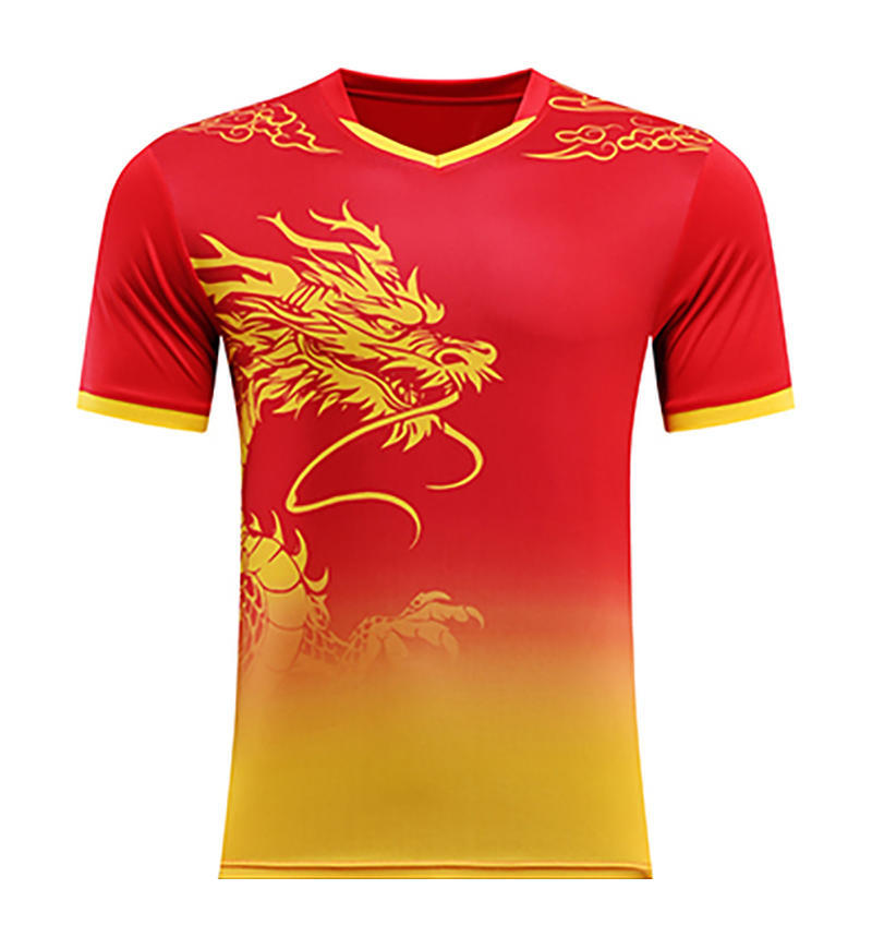 Trajes de fútbol trajes de entrenamiento con patrón de dragón mangas cortas 2025 nuevos trajes deportivos de carreras de barcos dragones