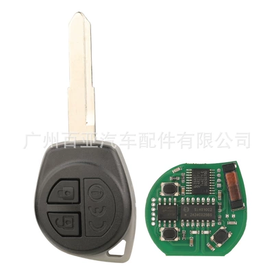 Suitable for Suzuki 2-Key Remote Control Car Key 433 Frequency Id47 Chip 37145-62R10/11 (Car Keys) - 37145-62r10-the-right-embryo-has-no-groove