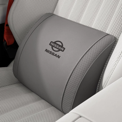 Headrest | Car Interior Decoration Supplies - small-k-velvet-meteorite-gray-nissan-lumbar-support-1-piece