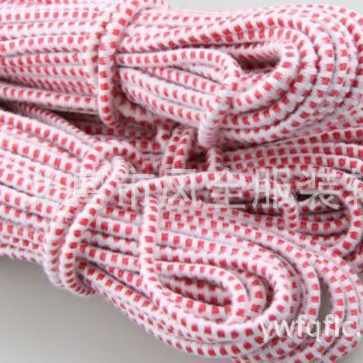 厂家直销老式圆点松紧带 松紧绳 每卷10捆 彩色混装