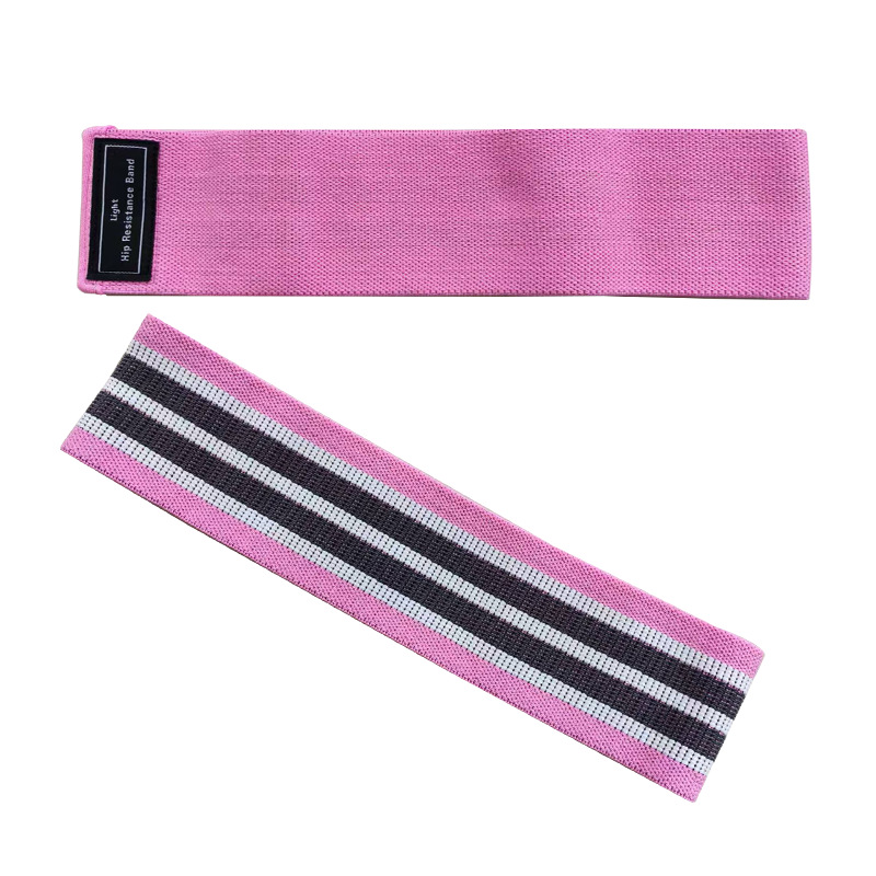 Cinturón de tracción de yoga transfronterizo, anillo de cadera de algodón de poliéster, cinturón de resistencia de elevación de cadera en cuclillas, conjunto de anillo elástico de fitness tejido en stock