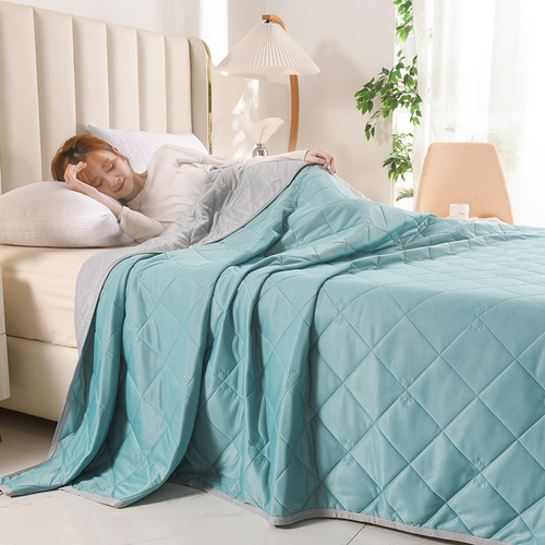 Mugwort Summer Cooling Quilt Ice Spring Cool Silk Summer Quilt Summer Cooling Quilt Air Conditioner Quilt Solid Color Summer Thin Quilt Gift Live Broadcast