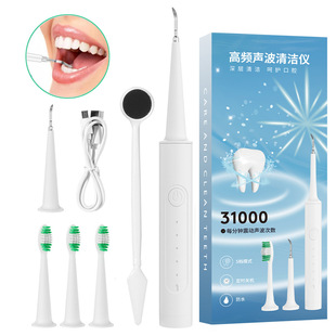 Cross-border New Electric Dental Cleaner Ultrasonic Household Charging Multifunctional Tartar Removal Intelligent Handheld Dental Cleaner