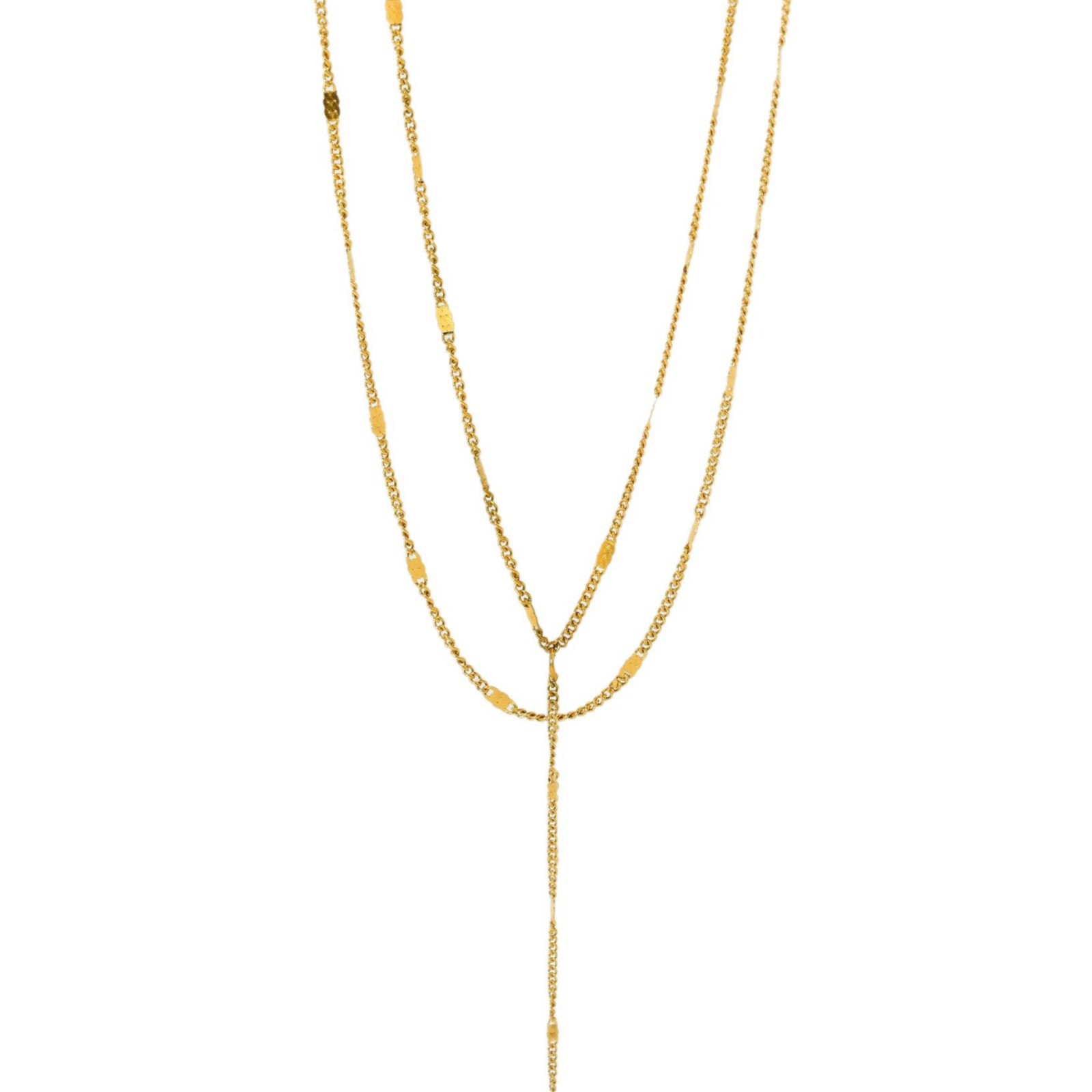 Minimalist Stainless Steel Chain Necklace For Women And Men_voghion.com