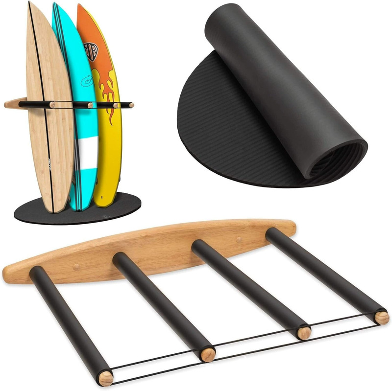 Surfboard Storage Rack Paddle Board Kayak Canoe Wall-Mounted Display Rack Multi-Layer Snowboard Storage Rack