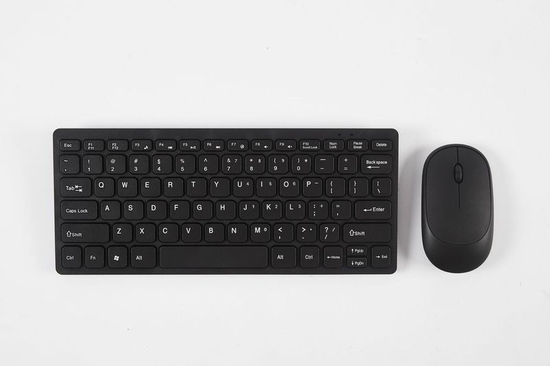 2.4gワイヤレスキーボードマウスセット78キーチョコレートミニ静音デスクトップノートパソコン共通|undefined