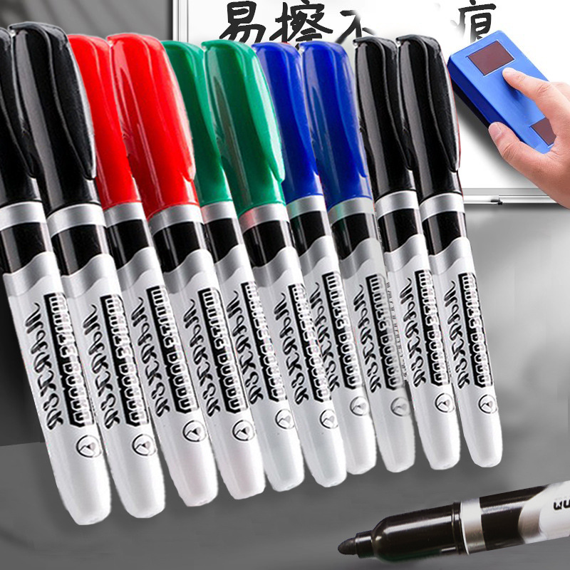 9500 pluma pizarra seca borrable con transferencia térmica impresión titular de la pluma caja de color a granel bolsa OPP embalaje pizarra pluma