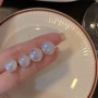 幻彩扁圆新款日常耳钉