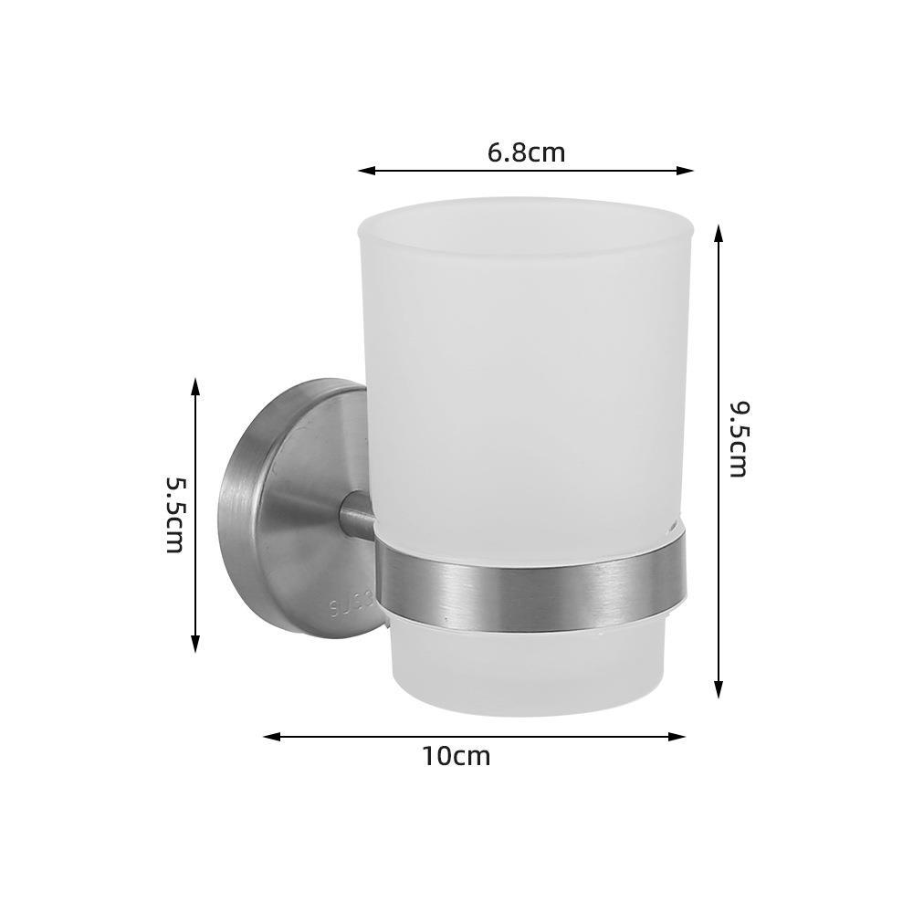 Baño colgante conjunto de acero inoxidable seis piezas toallas toallas barra toallas toallas toallas un gancho anillo conjunto colgante de pared