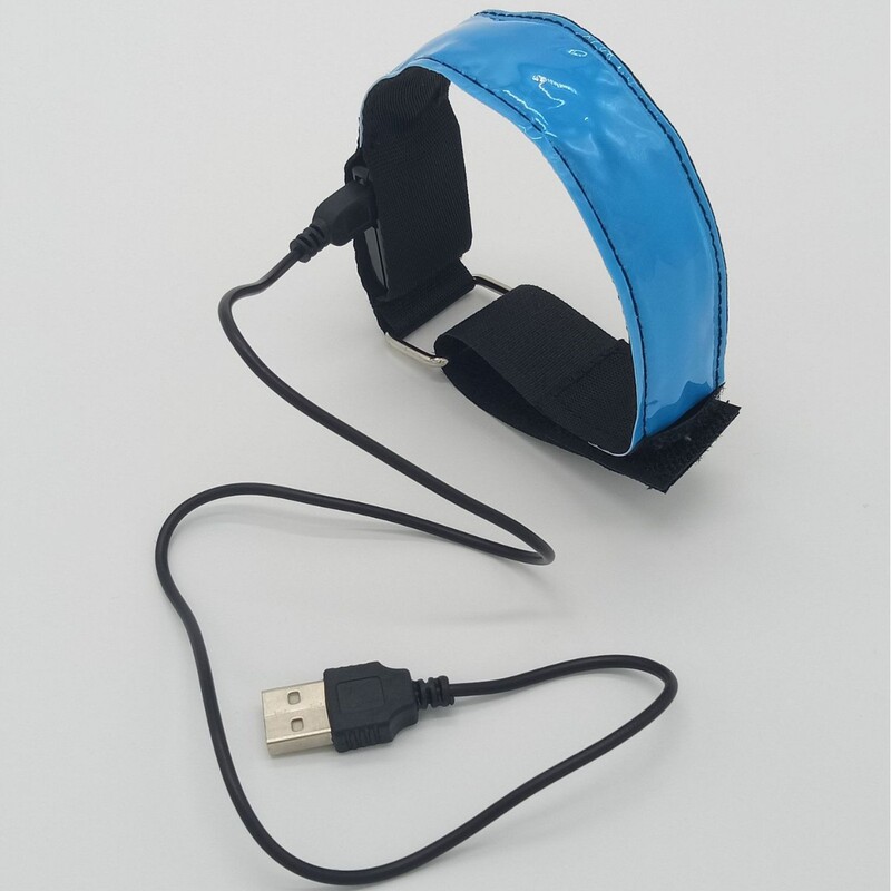 Usb充電led発光アームバンドled反射ブレスレット夜光シートベルト夜走るアウトドアスポーツクロスボーダー製品|undefined