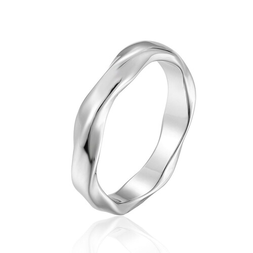 Möbius ring, trendy men's single ring, retro personalized anti-fading titanium steel ring, men's and women's couple ring
