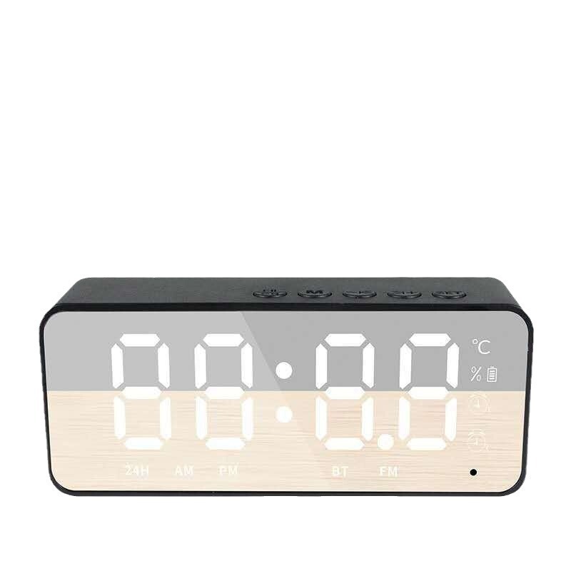 国境を越えたミニ目覚まし時計無線bluetoothスピーカー充電タイプ携帯多機能ギフトカード小音響|undefined