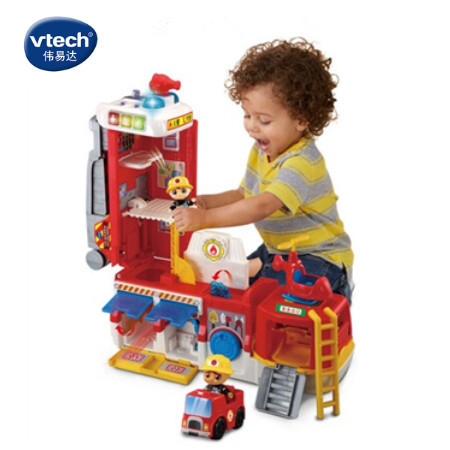 VTech Weiyida two-in-one deformation fire station scene play house safety knowledge toy traffic rescue vehicle VTech Weiyida two-in-one deformation fire station scene play house safety knowledge toy traffic rescue vehicle