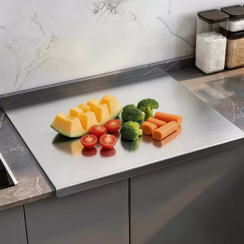 Stainless steel kneading board, household chopping board, dough rolling board, baking board, thickened large kitchen cutting board