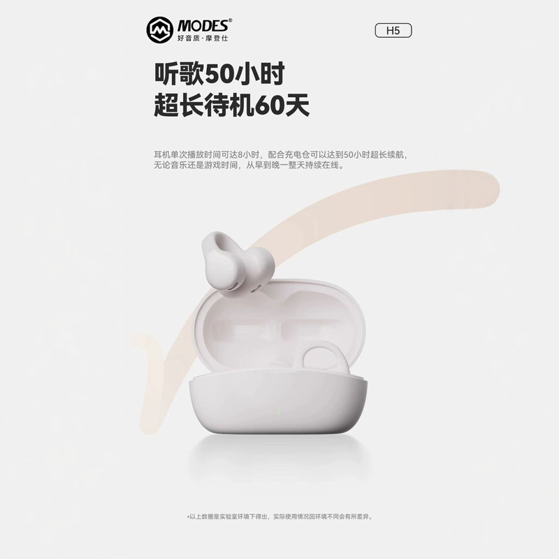 「クリップオンTWS」Modern Shi H5 オープン型非インイヤーバイノーラルトゥルーワイヤレスイヤリング Bluetoothヘッドセット|undefined