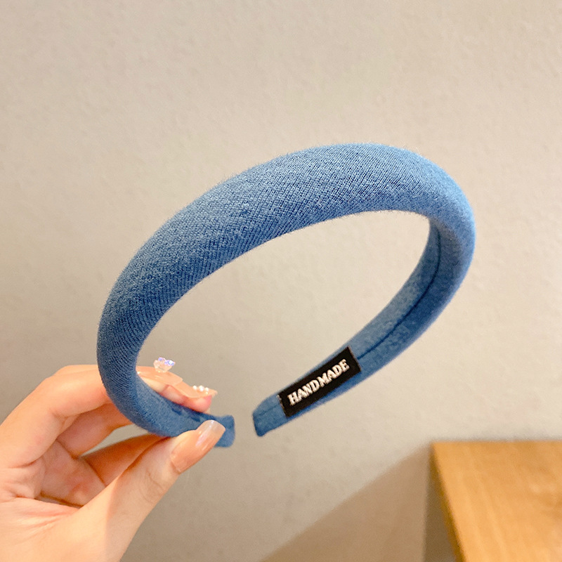 Meilad High Crane Top Hairband 2025 nuevo estilo de alta sensación Hairband tela esponja de otoño y invierno prensado tocado coreano