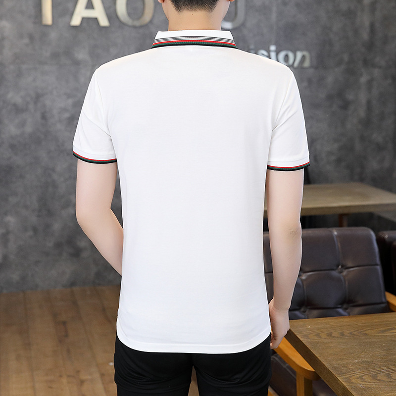 Camiseta de manga corta para hombre de zona dinámica, nuevo polo de solapa de verano, archivo de grupo masculino de moda ins de moda, sexto lote