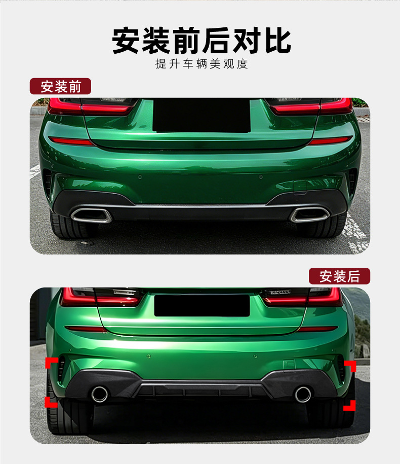 Suitable for Bmw 3 Series G20 G21 Early Model m Sport Mp European Version Rear Lip Spoiler Modification