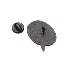 歐美趣味對話框徽章發短信時不要和我說話這樣很沒禮貌合金胸針扣