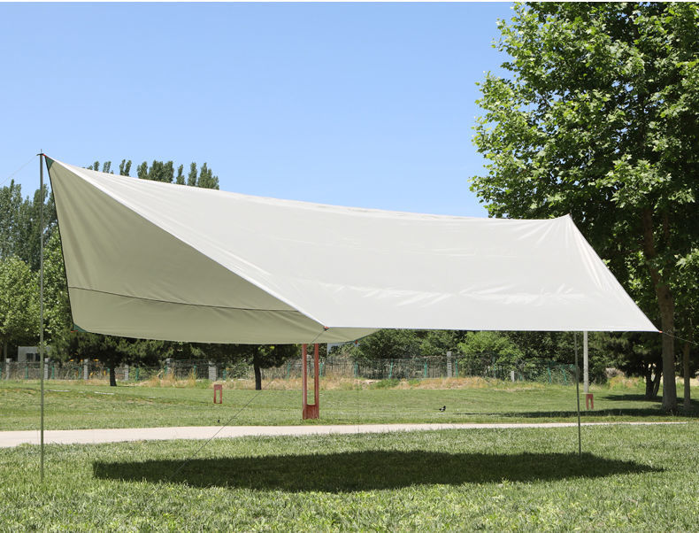 Manufacturer's Supply of Thickened Outdoor Tents, Portable Black-Coated Tarp for Camping and Picnics, Rainproof and Sunshade Tarp