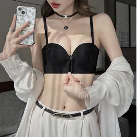 前扣016#时尚百搭32-38加厚AB杯亲肤透气舒适无痕文胸尾货特卖批