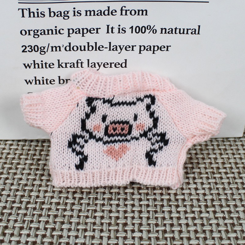 Teddy Bear muñeca reemplazo suéter 20cm ropa de bebé al por mayor Teddy Bear jefe perro muñeca de algodón juguetes accesorios de ropa