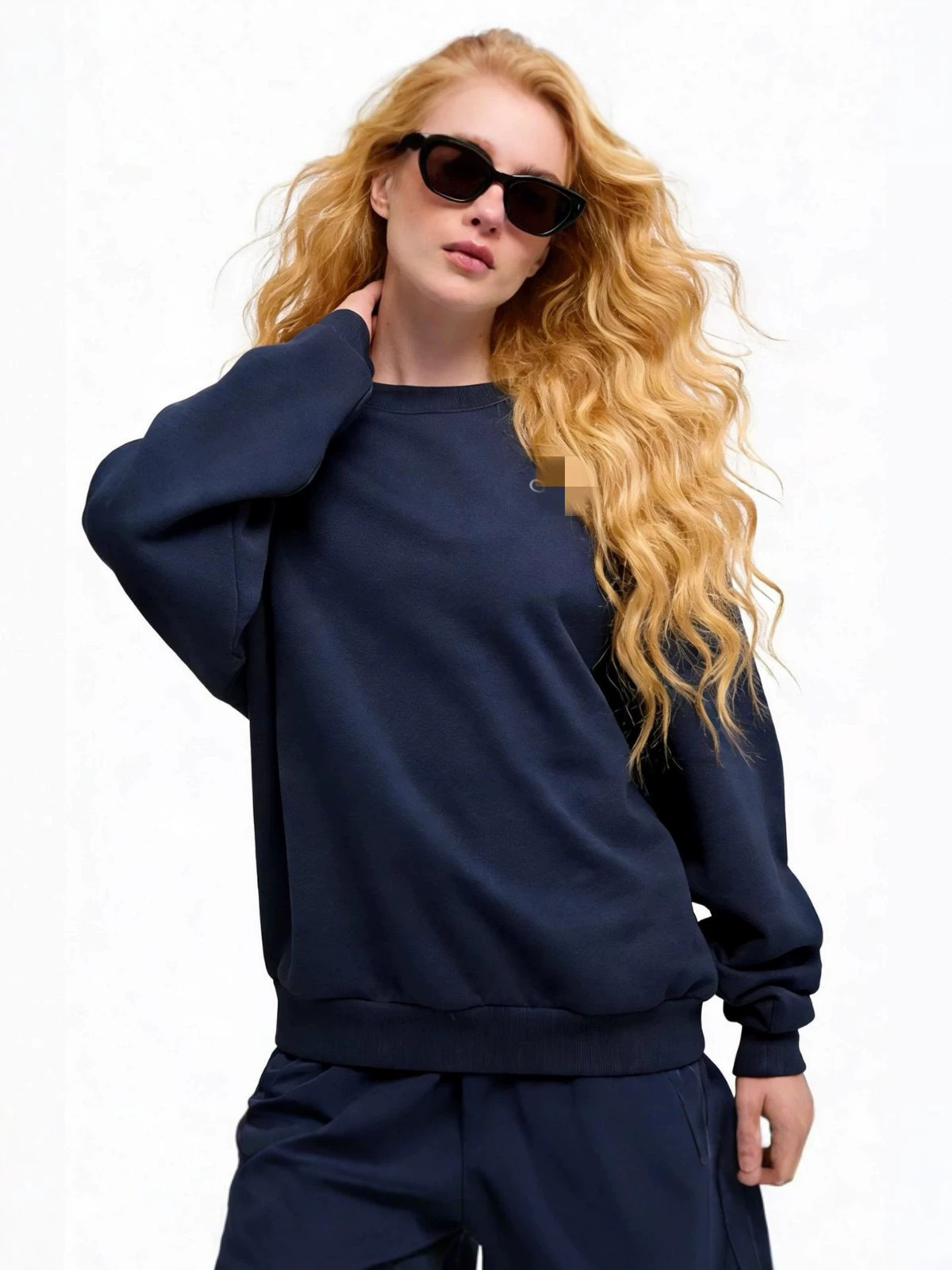 SS Grade A, a popular cross-border European and American style, loose-fitting, silver-plated letter print, round-neck, long-sleeved sweatshirt for men and women